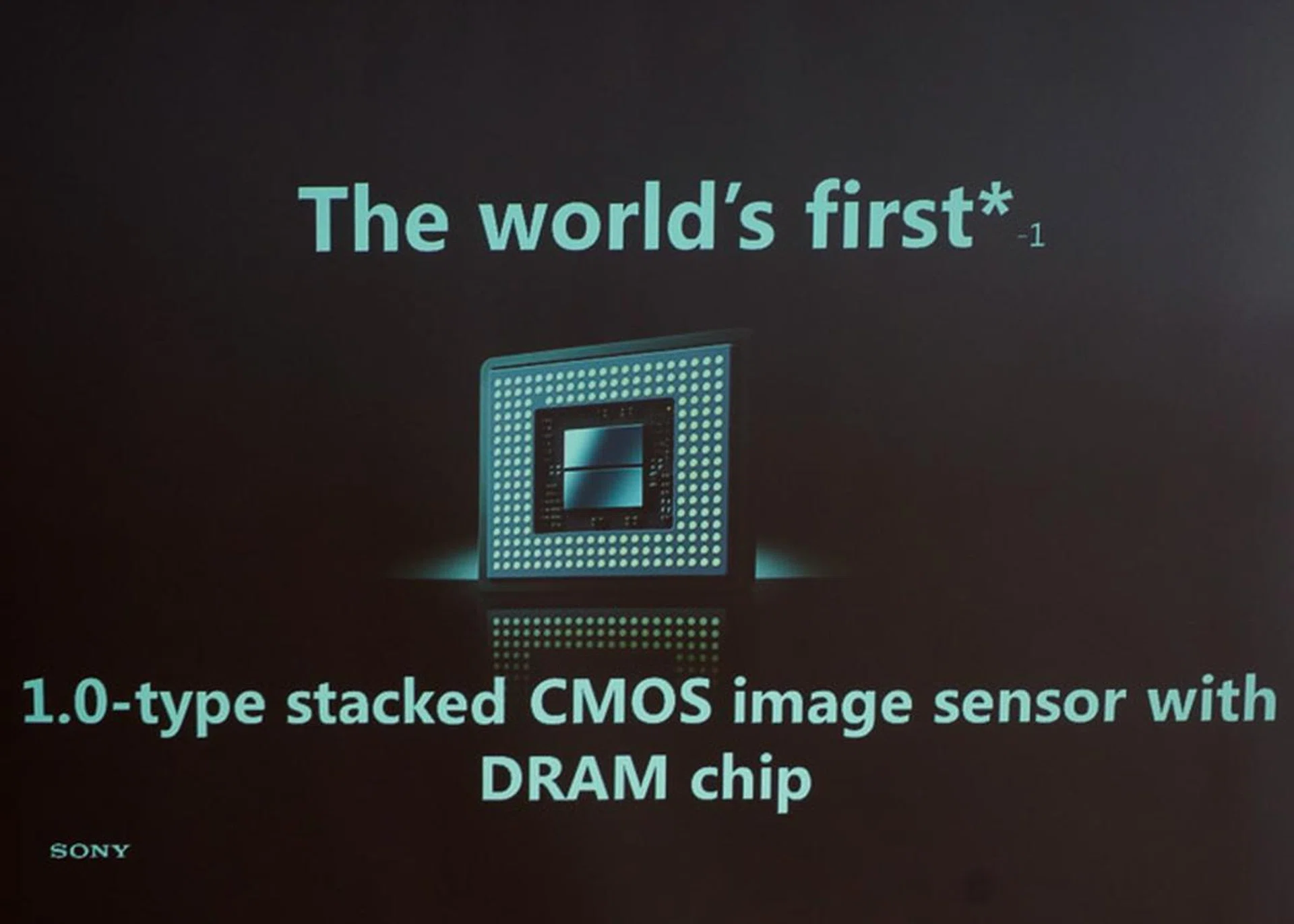 The picture says it all. Sony's got a brand new sensor design!