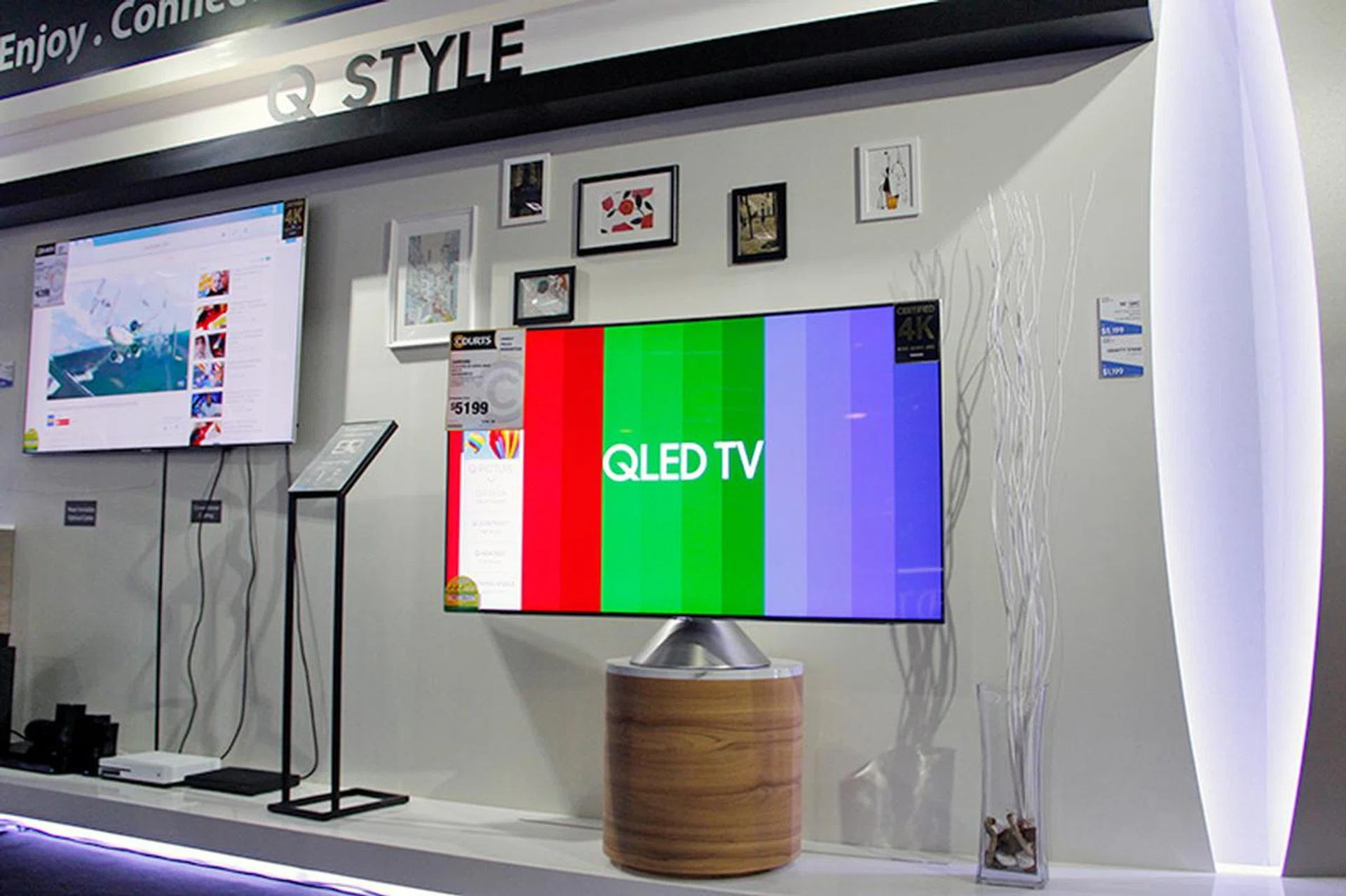 Samsung's QLED TVs are still LCD TVs, but the use of quantum dots give them a great boost in color and brightness performance.