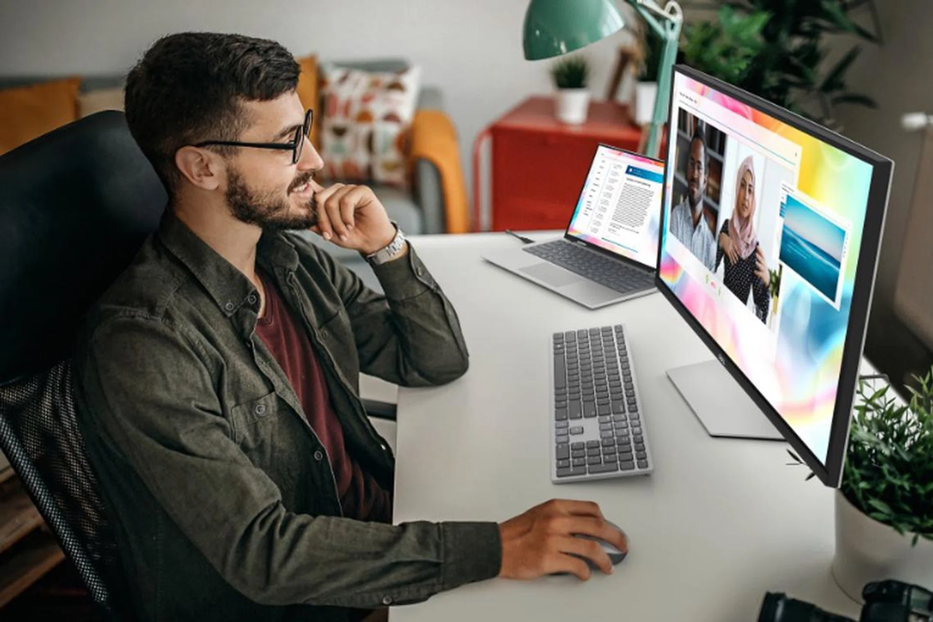 The S2722QC is a 4K display using USB-C connectivity. Image courtesy of Dell.  