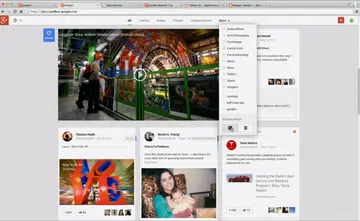 The new Google+ features a customizable, multi-column stream, letting you browse through content faster.