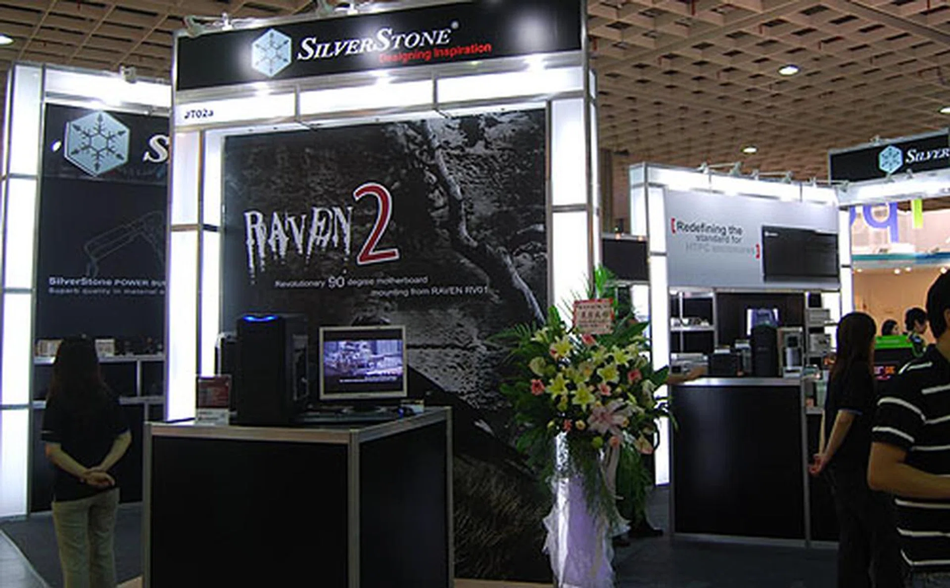 SilverStone put its enthusiast oriented Raven 2 chassis in the spotlight at its rather large booth.  