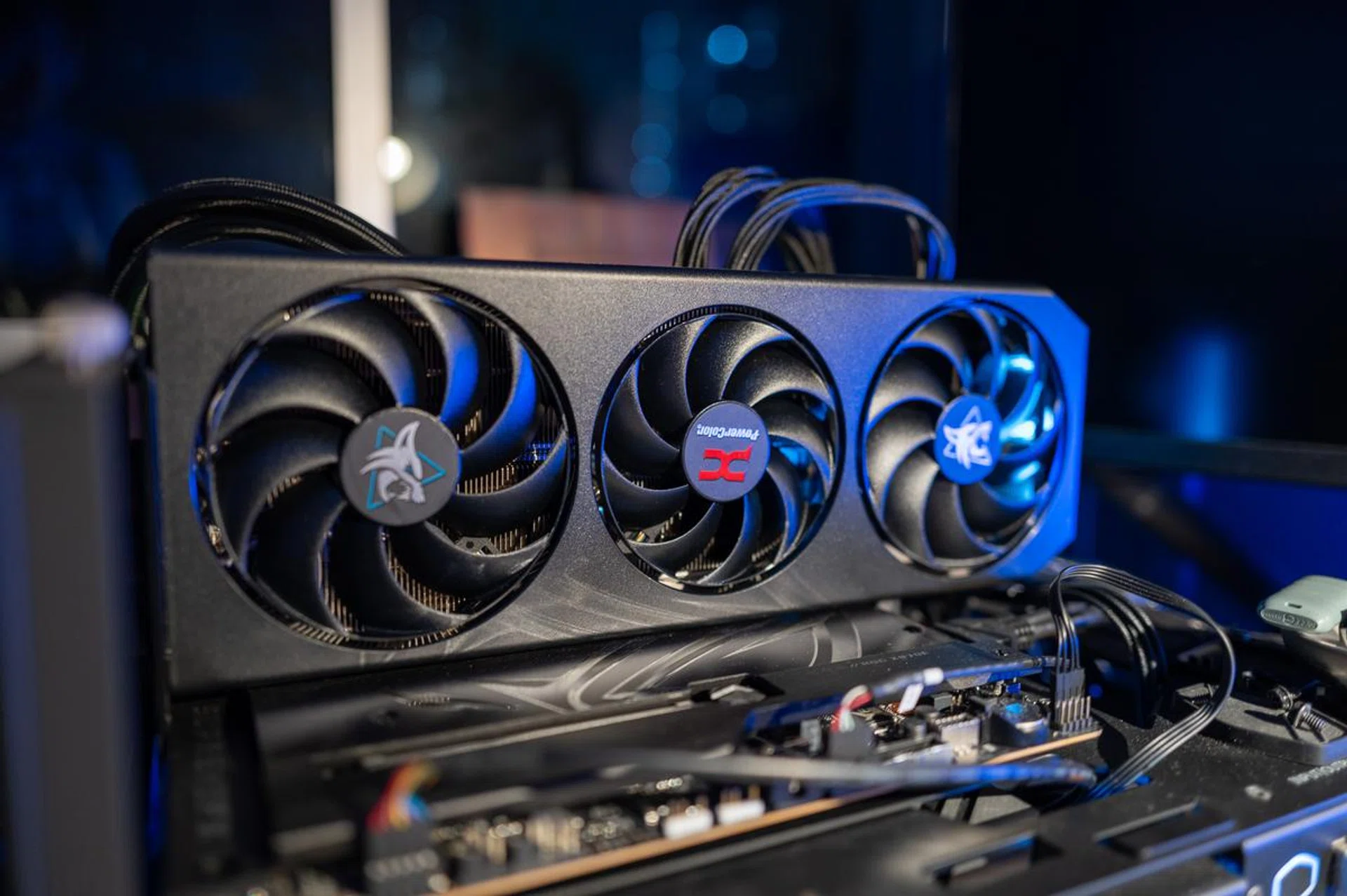 The PowerColor Hellhounds are one of the most unassuming, basic-looking, graphics cards I've come across. Image: HWZ