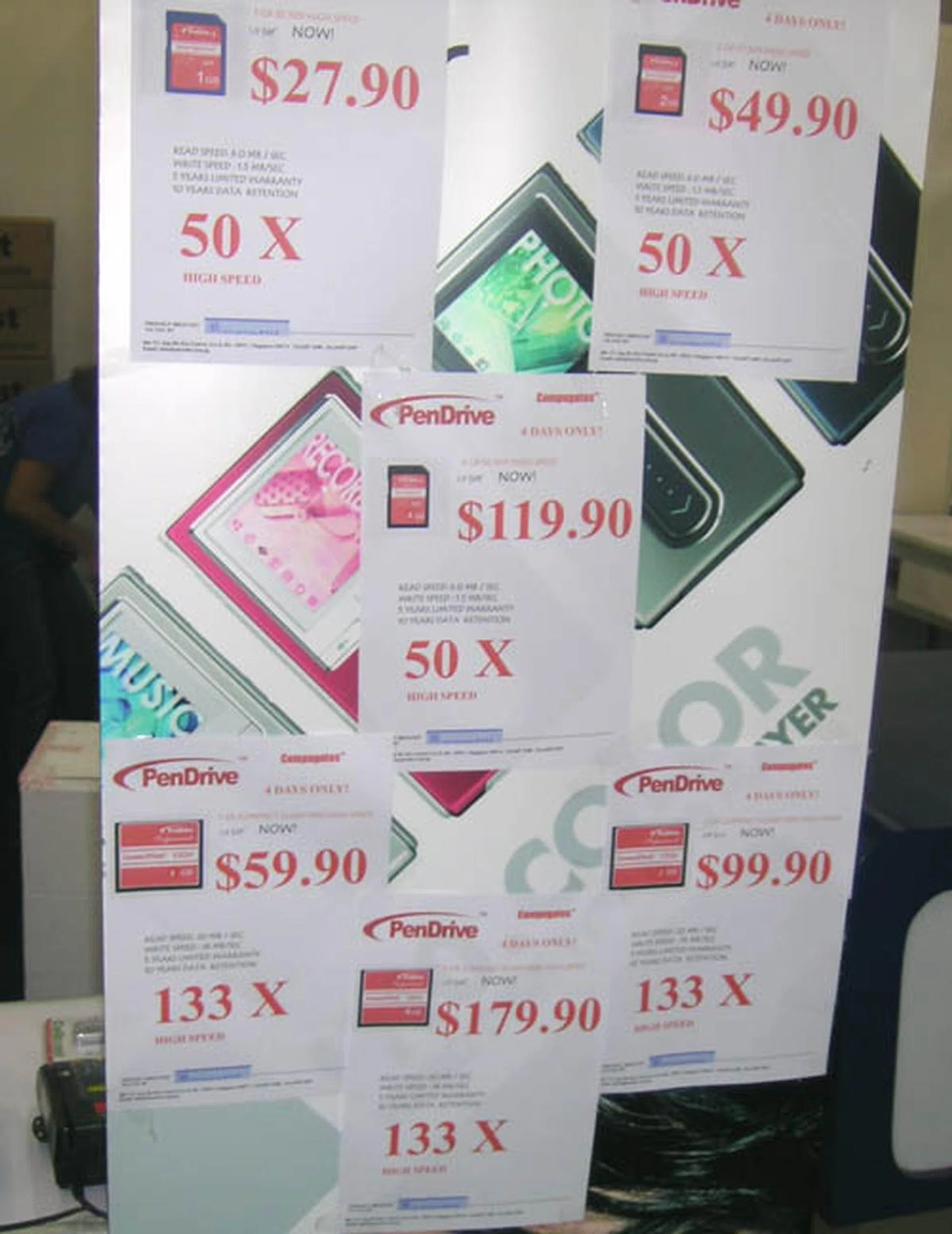 PenDrive has a large range of flash memory products at Sitex, all priced rather competitively. 