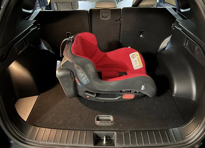 Boot space is decent though the wheel arches impinge on space a little.