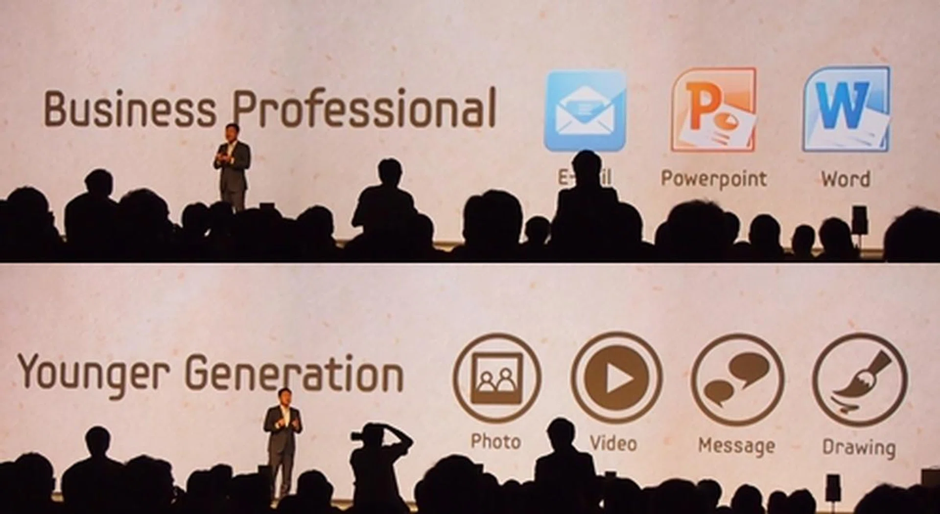 The Samsung Galaxy Note is targeted at business users and the young generation. Samsung is enhancing the enterprise capabilities of the device through its partnership with Juniper Networks to provide secure remote access to corporate network resources. The young generation can also use the Galaxy Note to express their creativity through user-generated content on the device.
