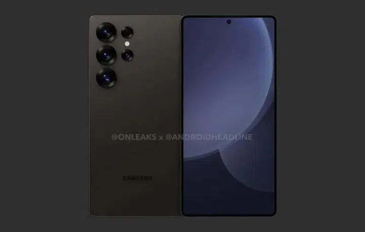 Purported render of the the Samsung Galaxy S25 Ultra. (Photo: @OnLeaks x @AndroidHeadline)