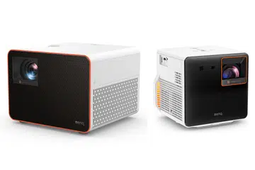 From left to right: The BenQ X3100i and the X300G gaming projectors.