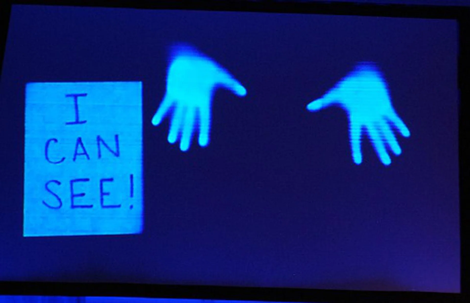 And this is what the new Surface technology actually 'sees'. That's certainly a leap from the last iteration.