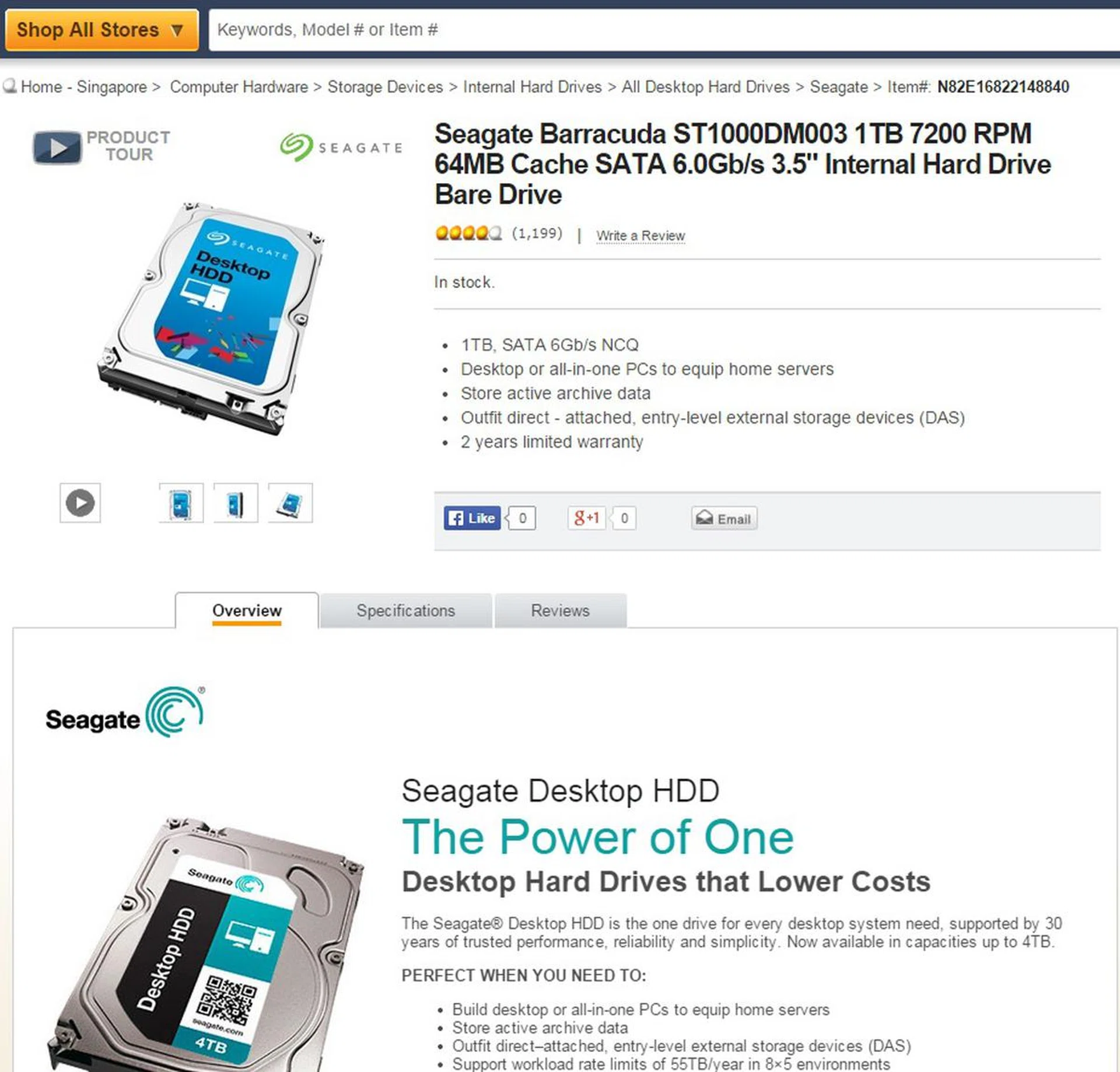 Notice how the product images differ even on the same product page on Newegg? This particular example is a non-issue since it's just a change in visual appearance following Seagate's new corporate identity. However it illustrates the problem where details, specs and images may not be updated on the online retailer page because the old and new product ships by the same product code.