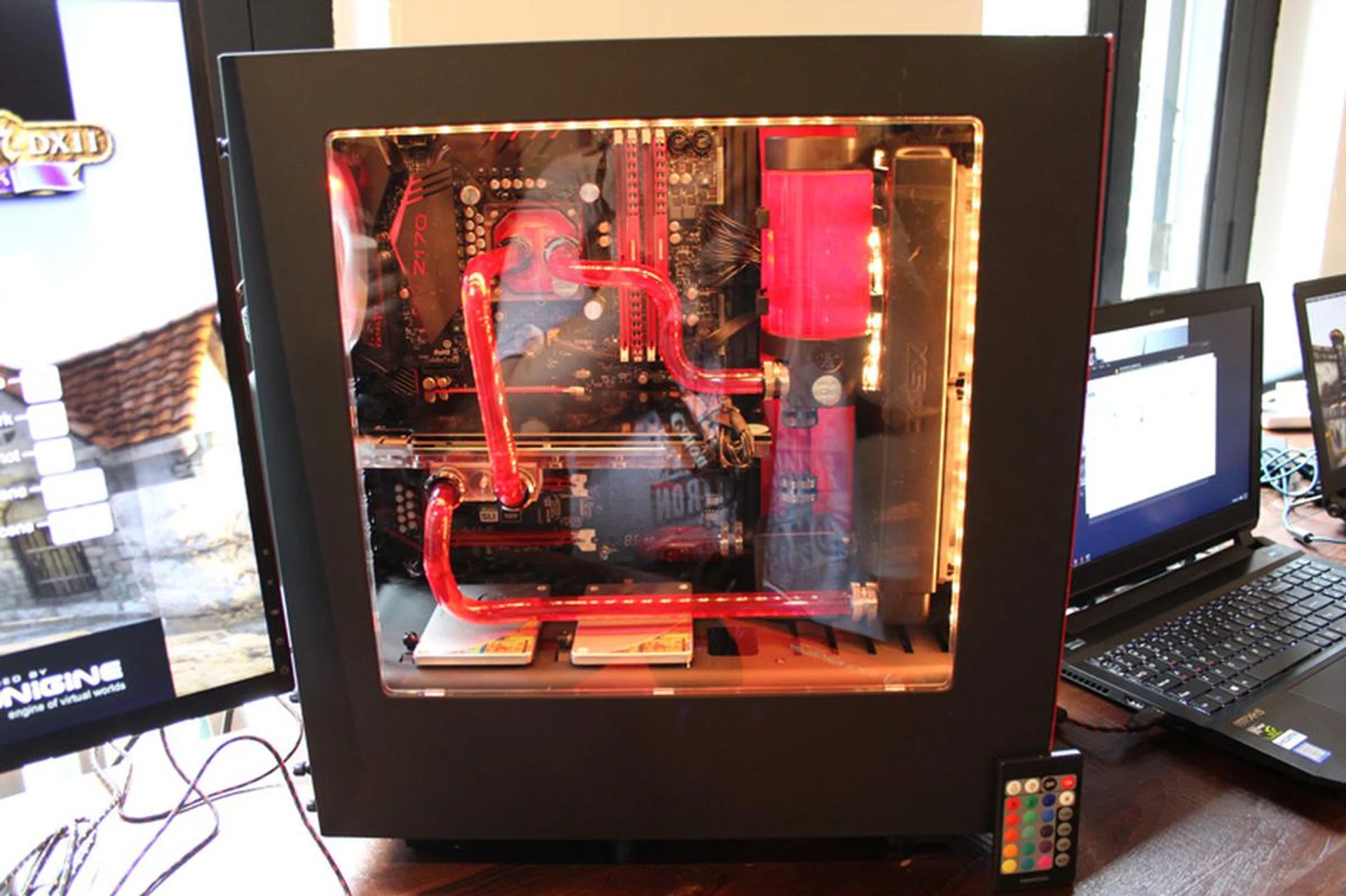 The Aftershock Hypergate's liquid cooling system is entirely optional.