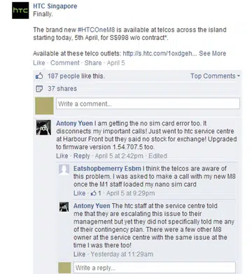 Image source: HTC Singapore's Facebook Page