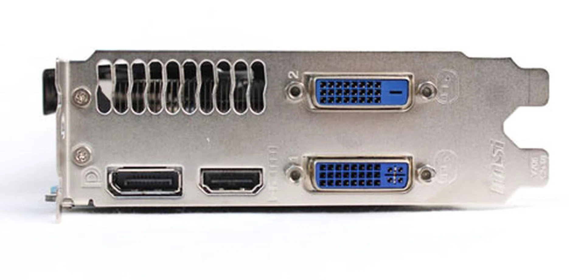Port layout is the same as the reference card with one DVI-I port, one DVI-D port, one HDMI port, and one DisplayPort port. Like the reference card, it uses two six-pin Molex PCIe power connectors. It measures 265 x 115 x 39mm, which makes it one of the slimmer and more compact GTX 660 Ti cards available.