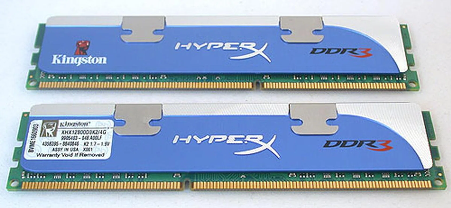 Kingston's HyperX series of memory modules, with this dual-channel kit rated at 1600MHz. 