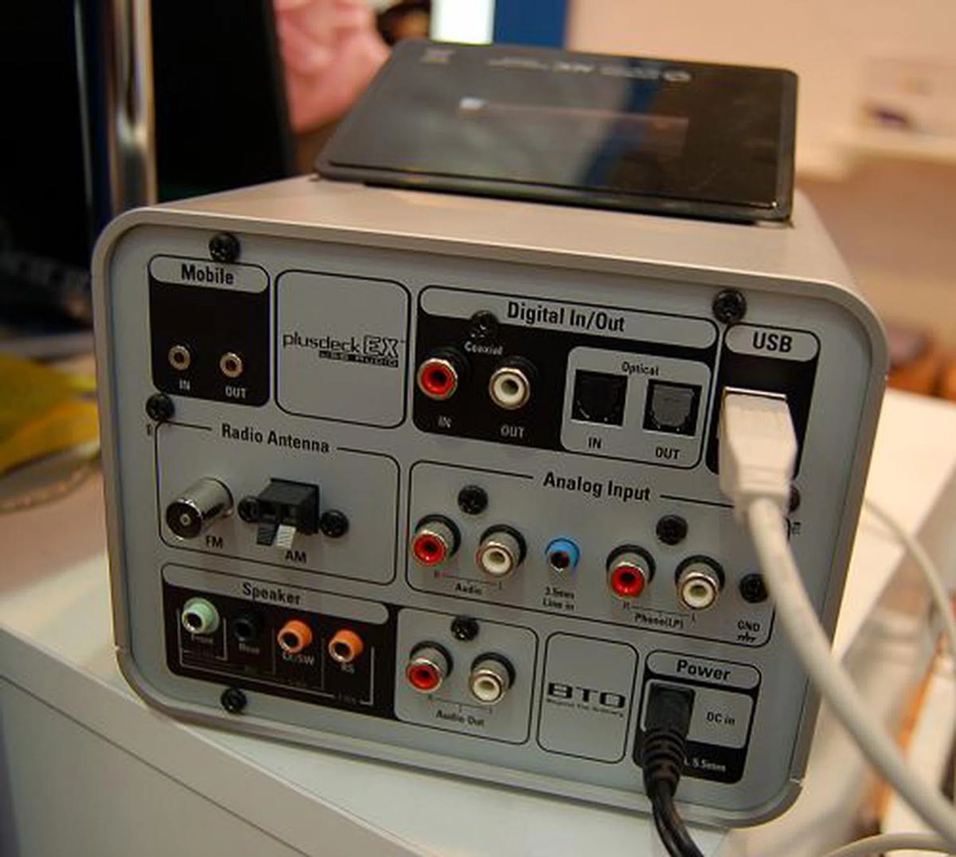  The various connectivity options it boasts. The only thing else you require is a pair of speakers as it does not have an integrated speaker unit. The Plusdeck EX should be ready by June for retail.  