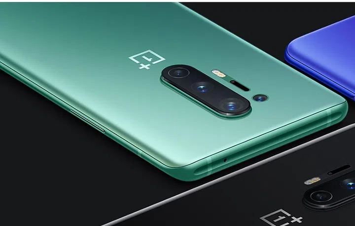 OnePlus 8 Pro, in an all-new Glacial Green.