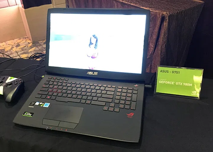 ASUS has an updated model of its ROG G751 notebook with G-Sync capability.