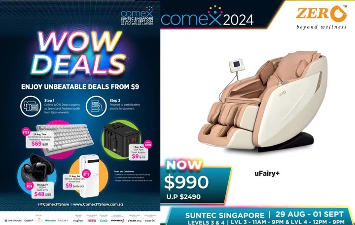 Grab your WOW Deals at Comex 2024. 