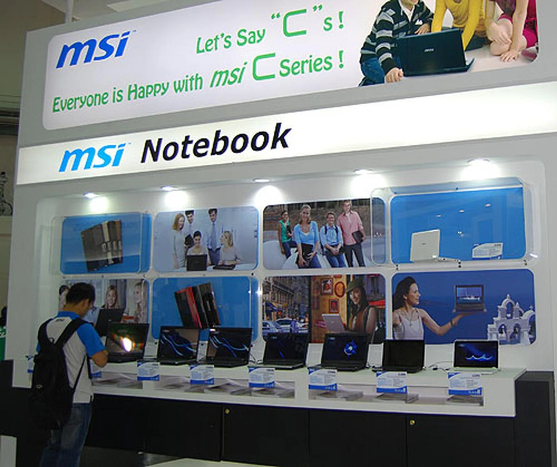 Signaling perhaps a renewed focus on consumer products, MSI's notebook selections at its Computex booth were also greatly increased from previous years.