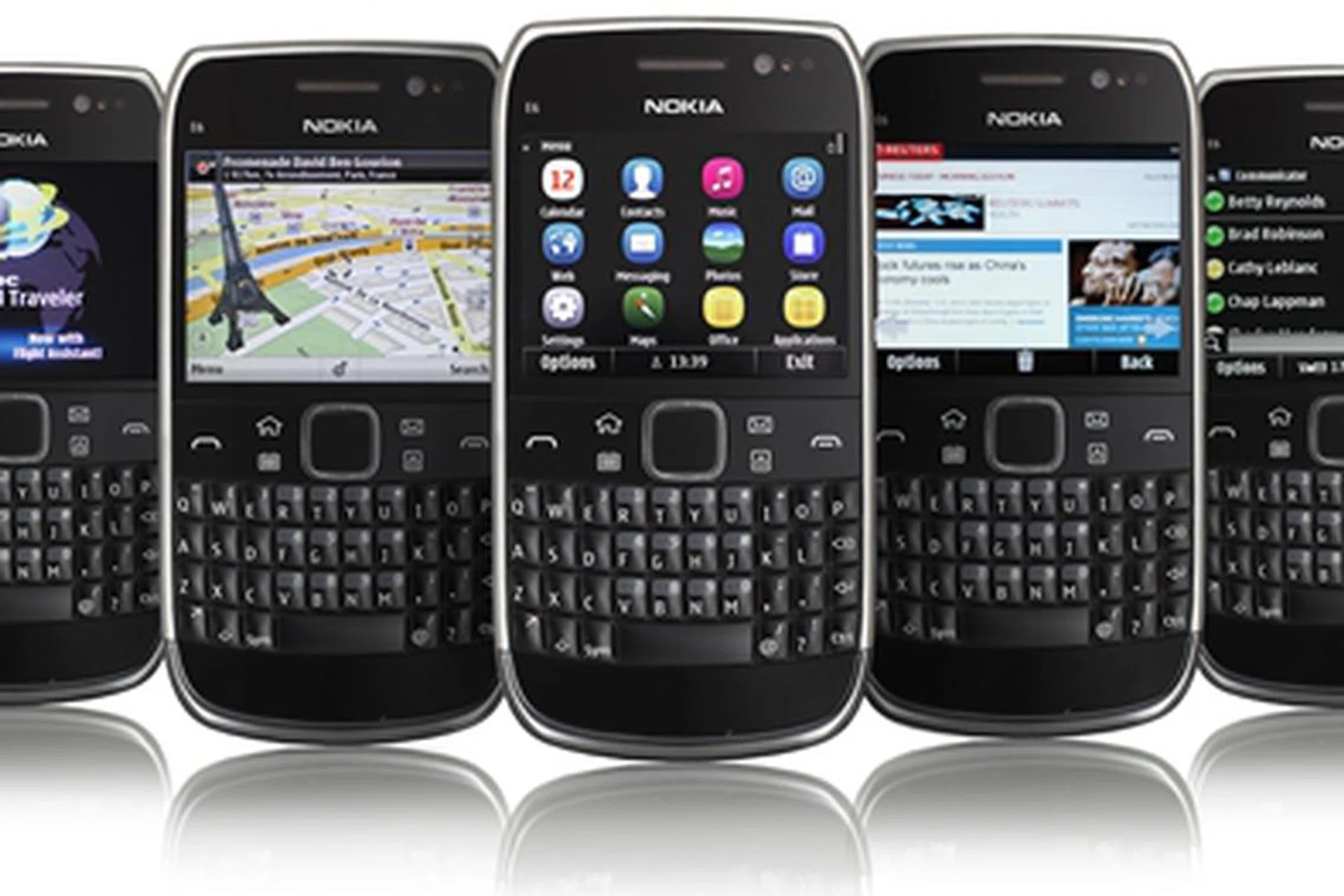 The Nokia E6 is one of the two Nokia handsets to be powered by the new Symbian Anna operating system.