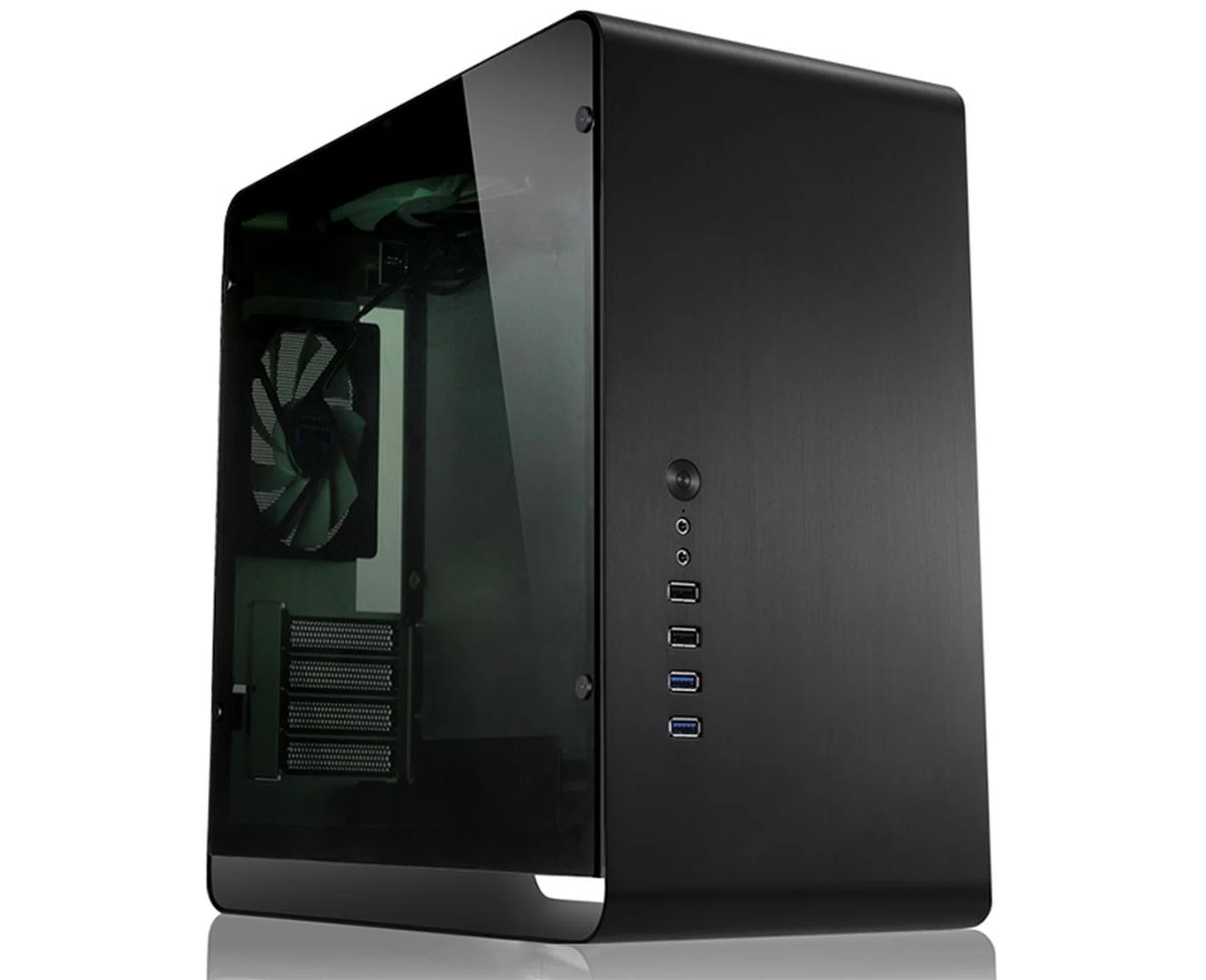 The Jonsbo UMX3 comes with an all-glass side panel. (Image Source: Jonsbo)
