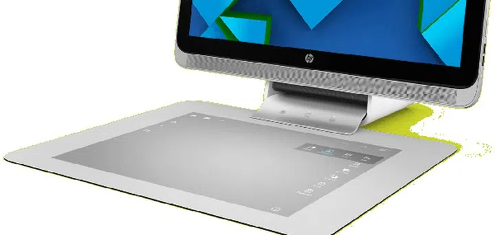 The touch sensitive pad recognizes up to twenty touches at a time.