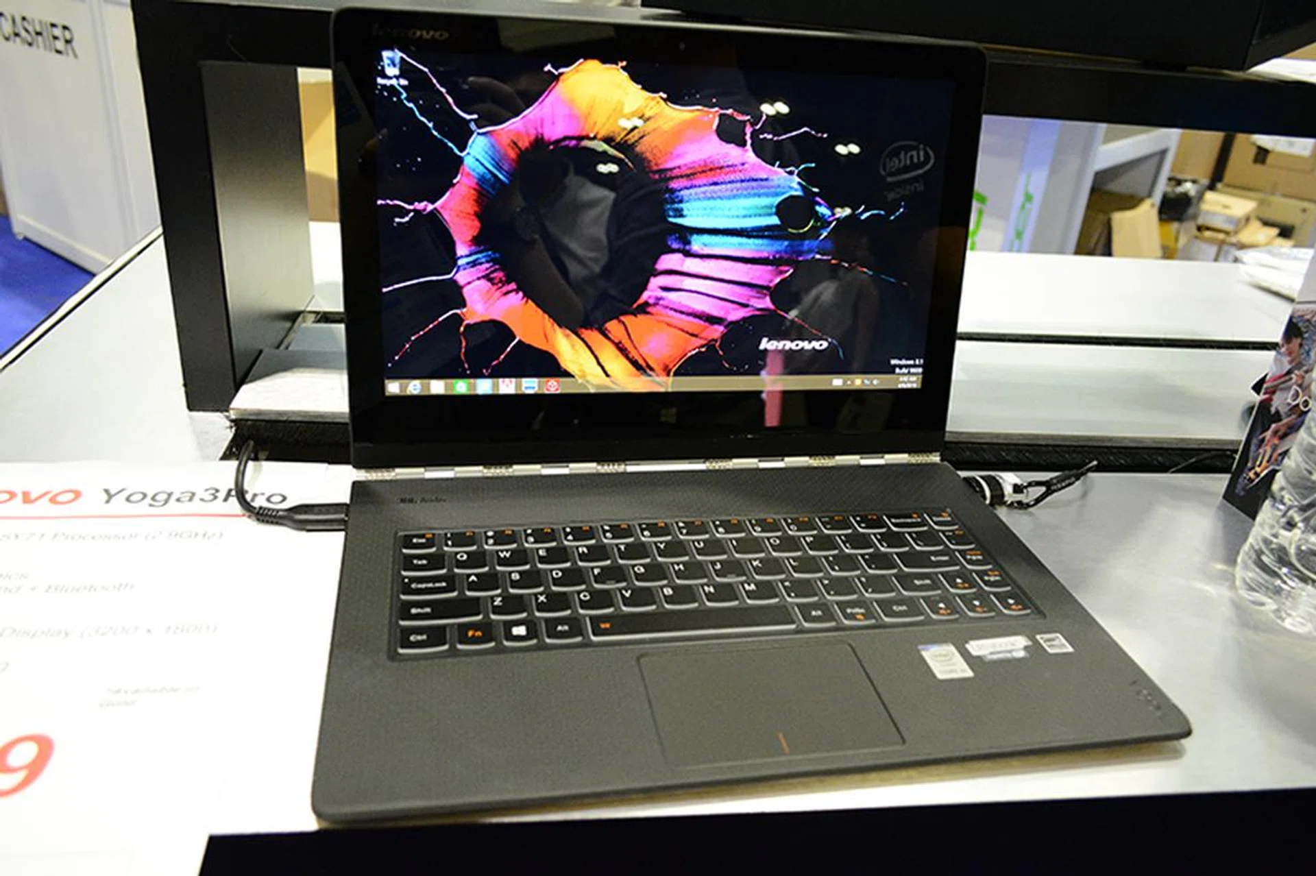 The Lenovo Yoga 3 Pro is a 2-in-1 hybrid device that can be used both as a laptop and tablet. It is powered by an Intel Core M-5Y71 processor, 8GB of RAM, and a 256GB SSD. The 13.3-inch 3200 x 1800, multi-touch IPS display can be folded all the way around so you can use the device in tablet mode. Lenovo is claiming up to seven hours of battery life on this device. You can have it for $1,699 (U.P. $1,799), but an extra $400 will get you a 512GB SSD.
