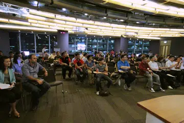 The HardwareZone PlayTest event held at Microsoft's One Marina Boulevard office auditorium was filled nearly to the brim with a turnout of close to 100 attendees, eager to learn more about Microsoft's new Windows 8 operating system.