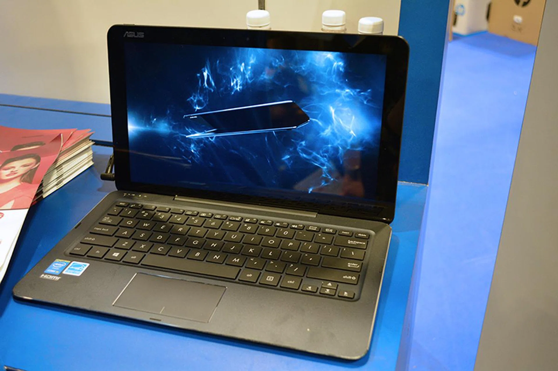 The ASUS T300 Chi sports a fifth-generation 1.2GHz Intel Core M-5Y71 processor, 8GB of RAM, and a 128GB SSD. The touch-capable 12.5-inch 2560 x 1400 display provides crisp and detailed images, and ASUS is claiming up to 10 hours of battery life on this one. The keyboard can be detached to allow it to be used in tablet mode, which will work well with Windows 10 after your free upgrade. It costs $1,098 and comes with free bundled accessories like a Chi Stylus, a microUSB charging cable, and microUSB to USB dongle.
