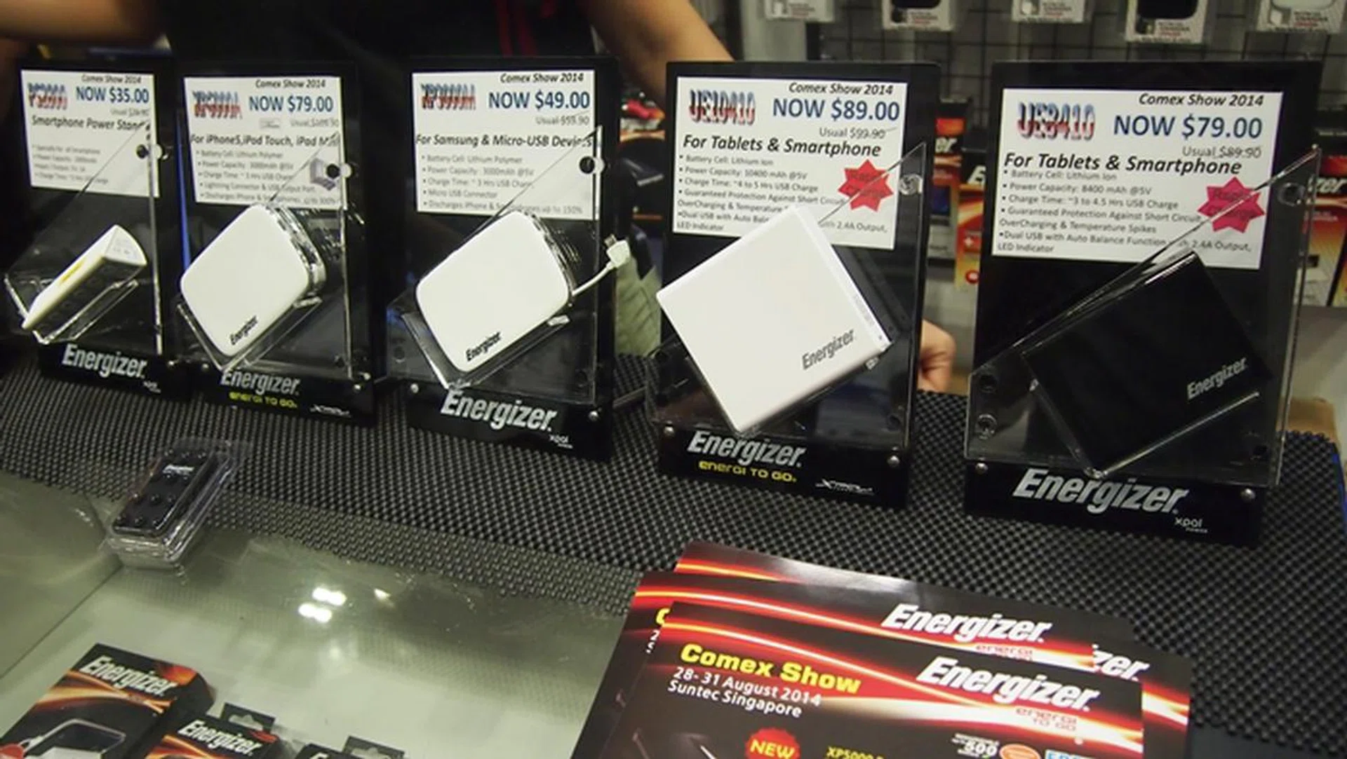 Energizer has a huge range of portable battery chargers to meet your diverse needs. For example, its latest UE10410 portable charger can provide up to 10 hours of battery life on your smartphone or tablet. It has a power capacity of 10,400mAh.