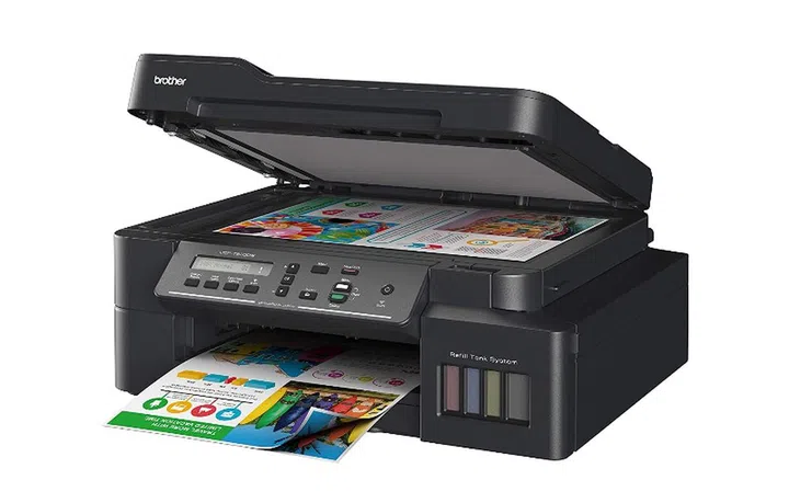 The DCP-T820DW has a small display and ADF. 