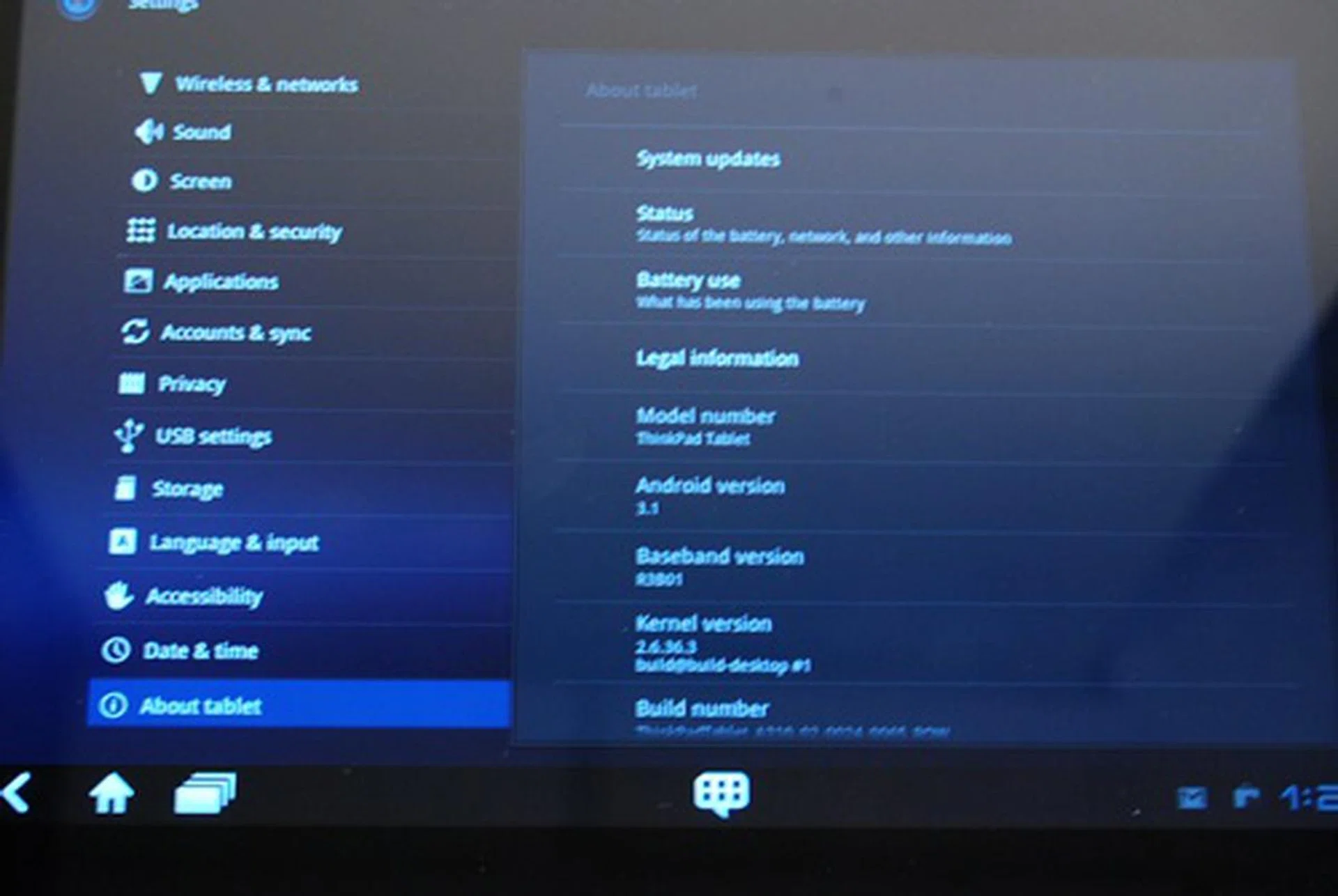 Android 3.1 OS has became the standard Honeycomb version on most tablets today. 