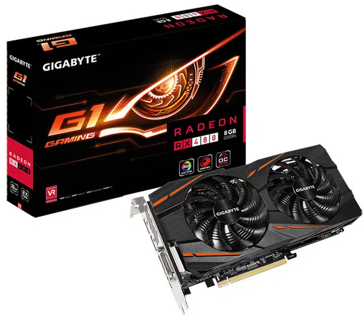 Gigabyte Radeon RX 480 G1 Gaming. (Image Source: Gigabyte)