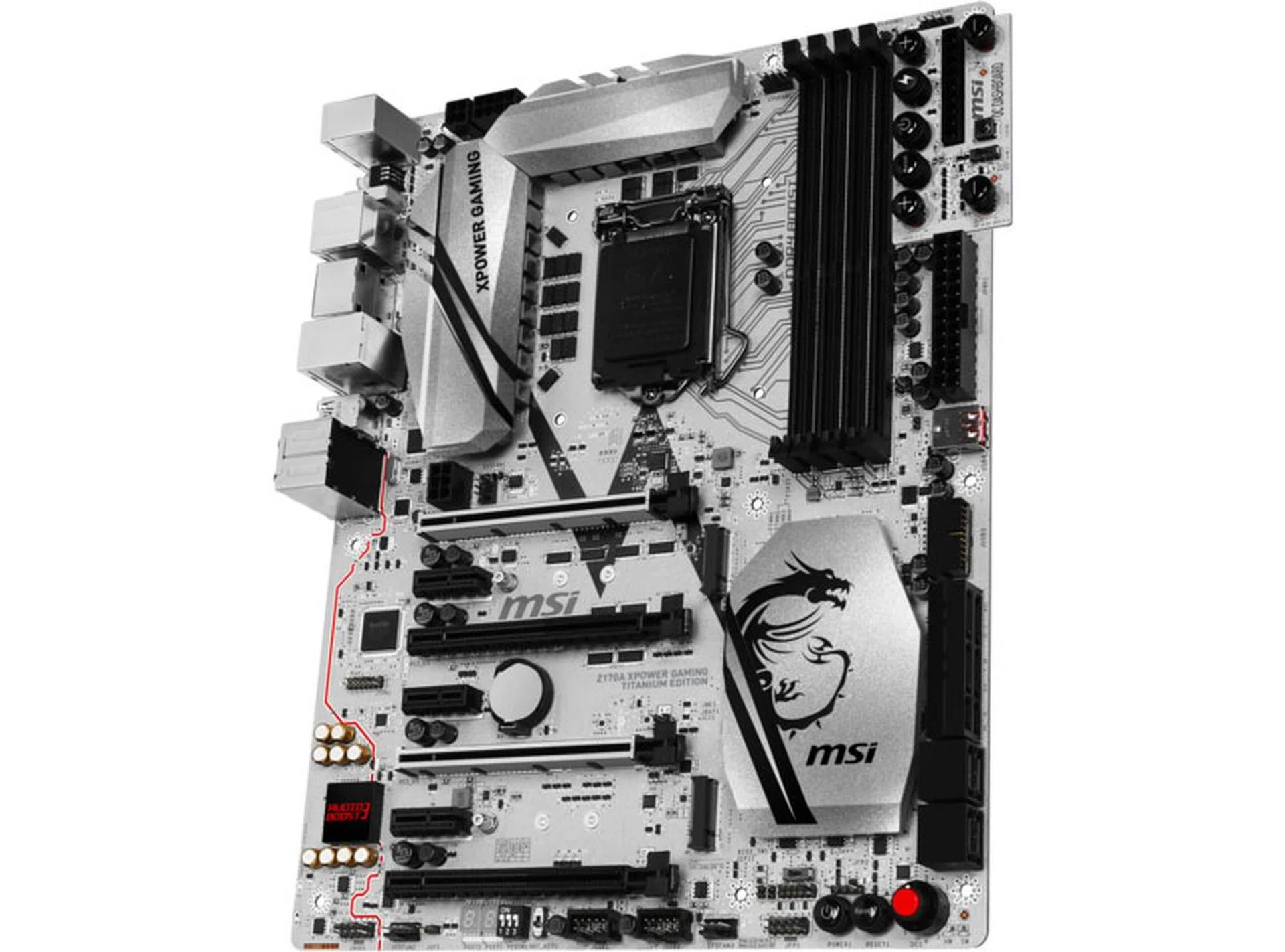 The MSI Z170A Gaming Titanium Edition is designed for overclockers. (Image Source: MSI)
