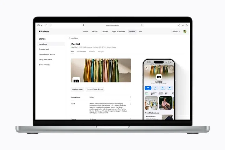 Apple Business place cards