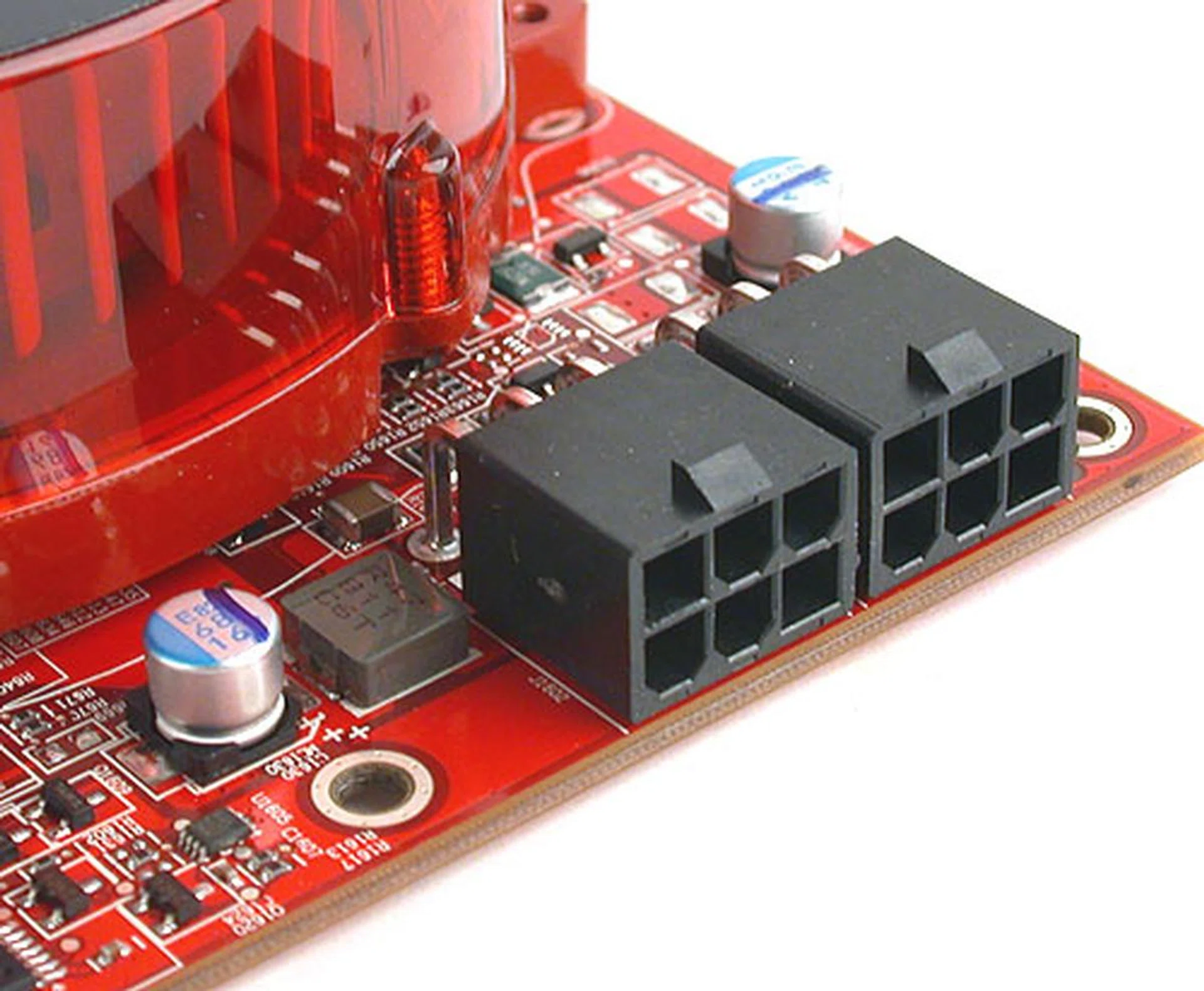 The Radeon HD 4870 comes with two 6-pin power connectors and requires a decent PSU of at least 500W. If you're planning CrossFire two of these GPUs, a minimum PSU rating of 600W is recommended. 