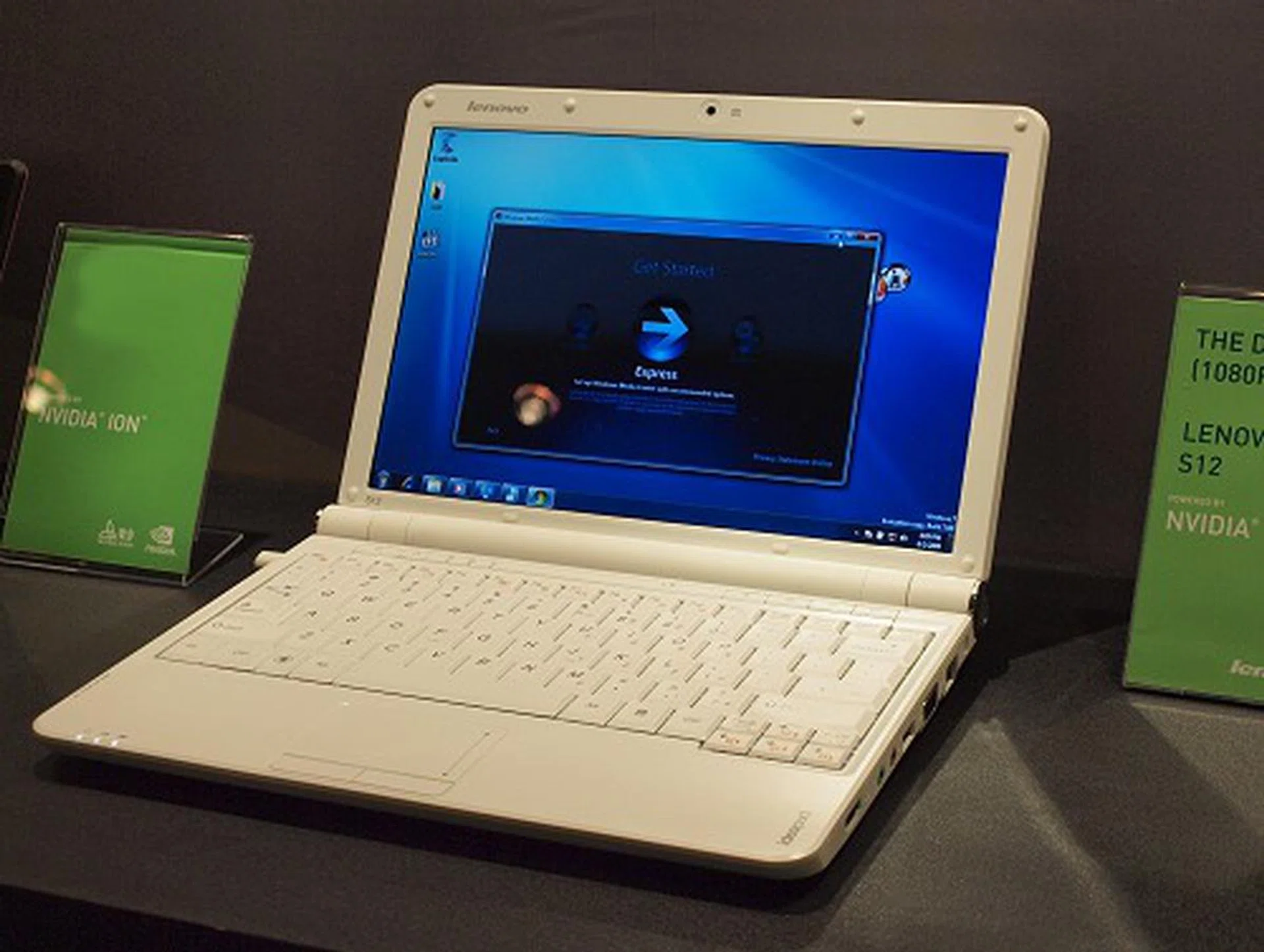 And here's the world's first mini-notebook using NVIDIA Ion that was announced just last week - the Lenovo IdeaPad S12. Expect this same Ion-based version to be available sometime in August. 