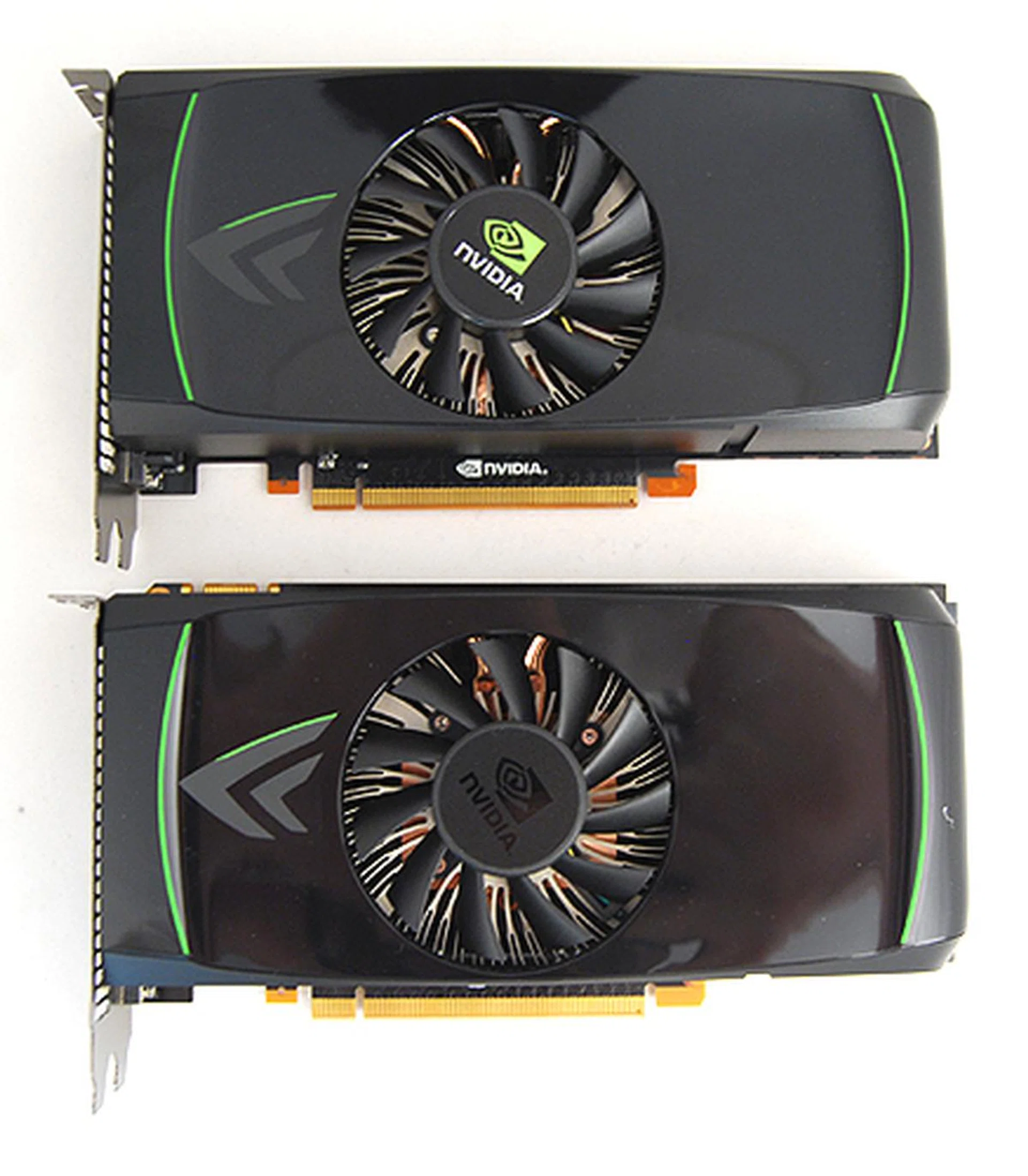 The reference versions of the GeForce GTX 460 we got from NVIDIA, both 768MB and 1GB variants, are completely identical.