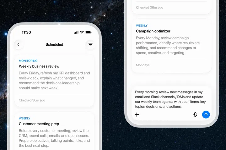 Creating tasks to run automatically.