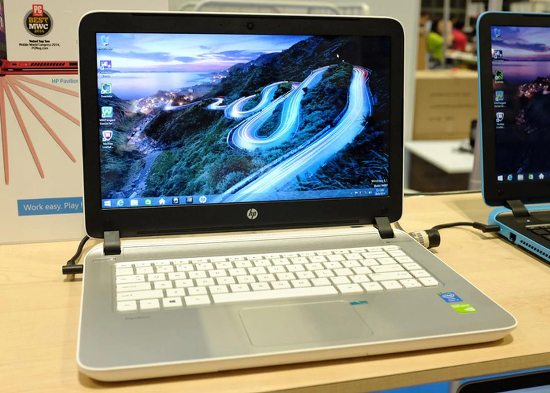 The HP Pavilion x360 is a flexible little device with a 360-degree hinge, letting it easily transform between notebook, tablet, stand, and tent modes to suit your current usage needs. It has an 11.6-inch touchscreen display, Intel Pentium N3520 processor, Windows 8.1 OS, and 8GB RAM. It is available at Comex for $799.