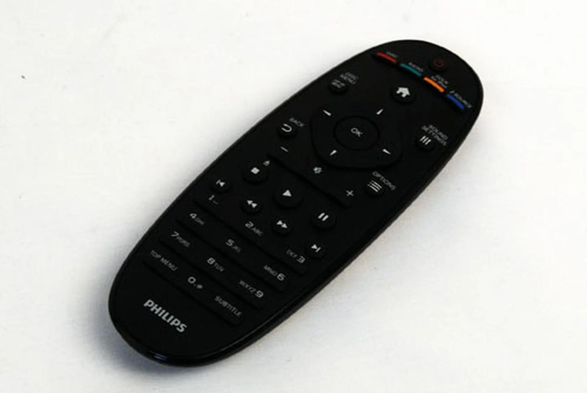 An easy to use ergonomic remote is also included as part of the package. Philips users will instantly recognize the similarities with the TV remote counterpart from the same company.
