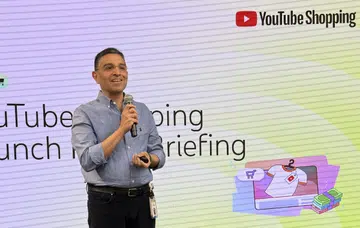 Regional Director of YouTube APAC, Ajay Vidyasagar at the launch of the YouTube Shopping Affiliate Programme in Singapore. Photo: HWZ