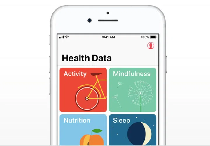 The Apple Health app.