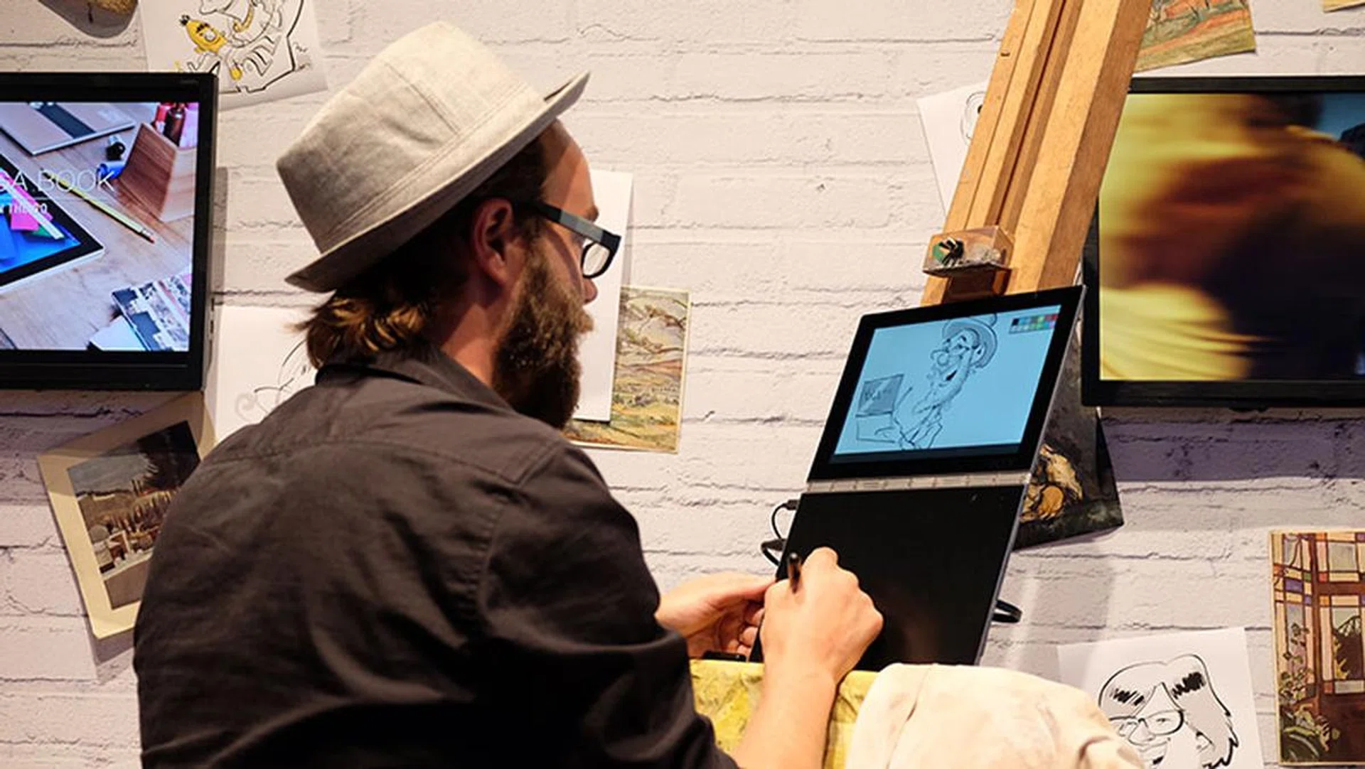 Lenovo Yoga Book drawing