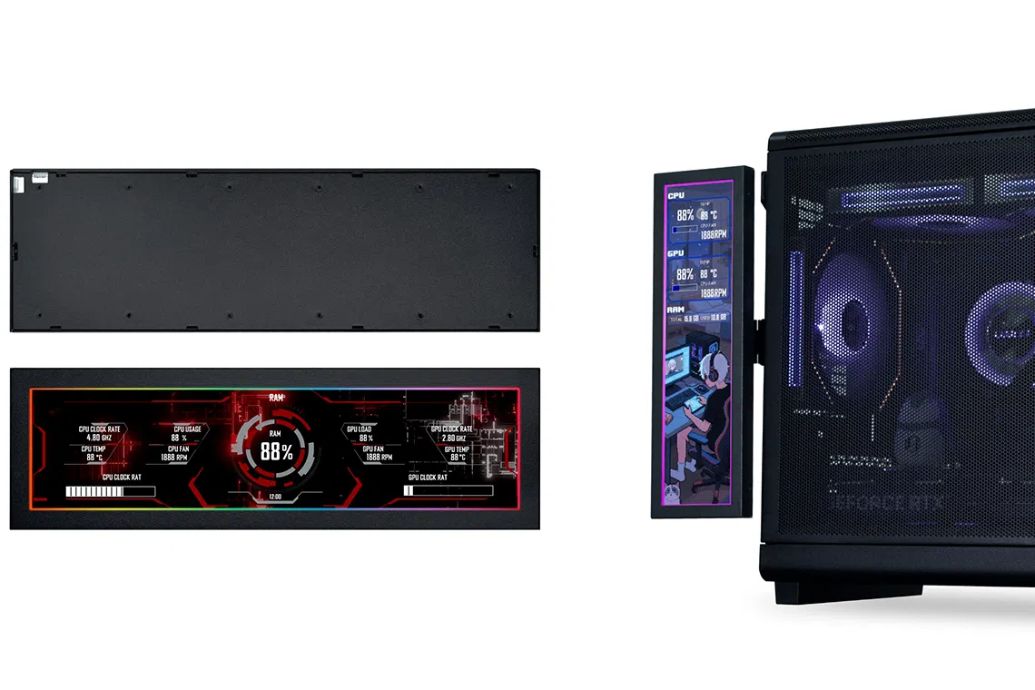 Lian Li released an 8.8-inch display that can sit in your PC, or on ...