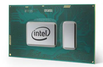 The front of an 8th-gen Intel Core U-series CPU. (Image source: Intel)