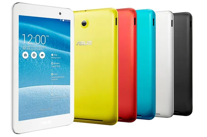 The ASUS MeMO Pad 7 (ME176C) is available in white, black, blue, red and yellow. <br> Image source: ASUS