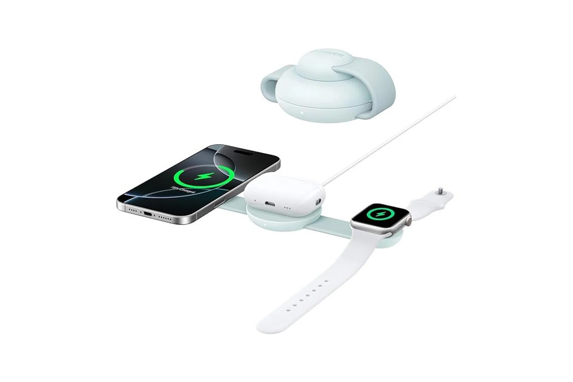 Anker MagGo UFO Qi2 15W 3-in-1 Foldable Wireless Charger