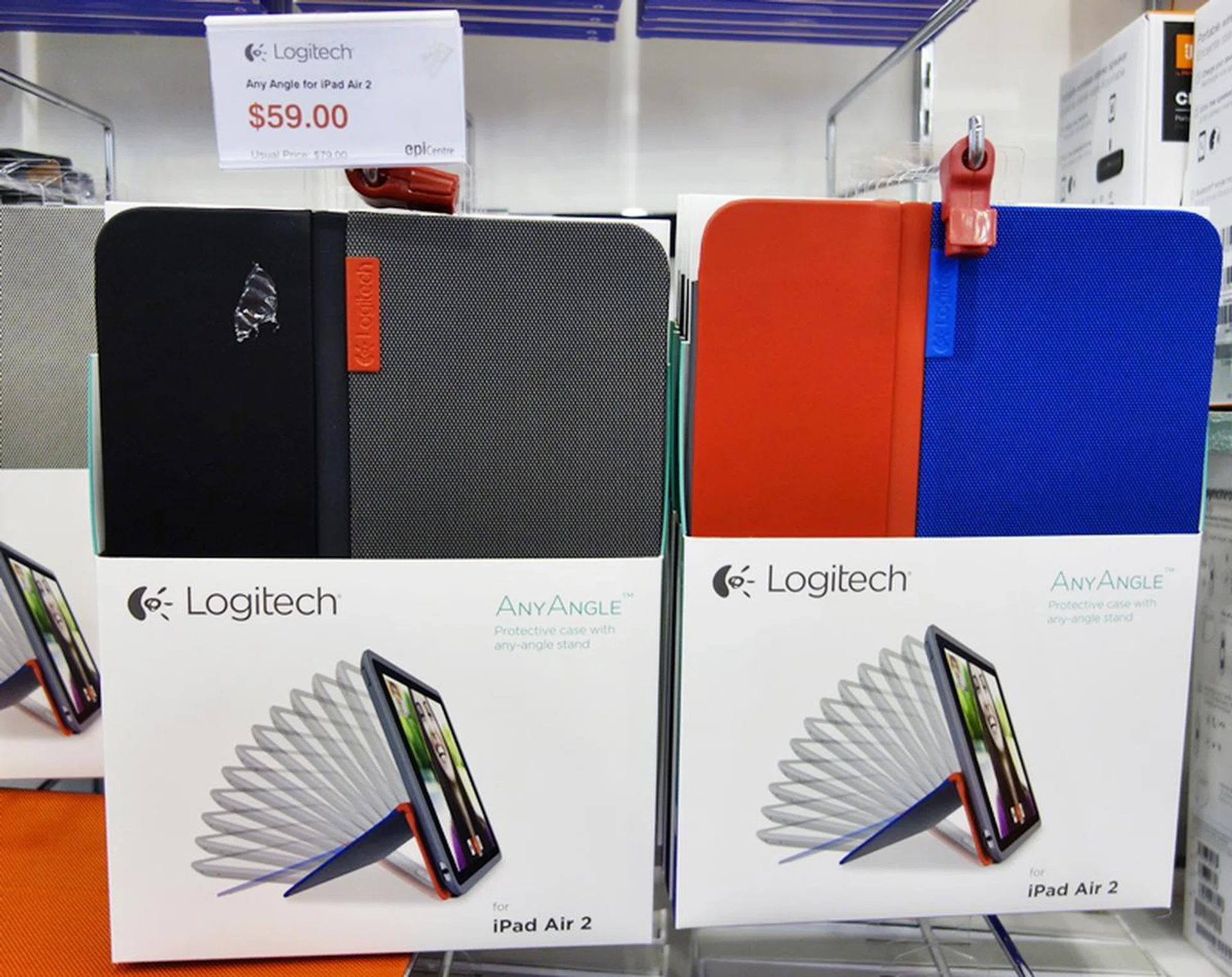 Looking for a case for your iPad Air 2? The Logitech AnyAngle protective case allows you to set your iPad at a comfortable viewing angle within a 50-degree radius. It is on sale for S$59 at EpiCentre (Booth 6018) and Nunox (Booth 6016).