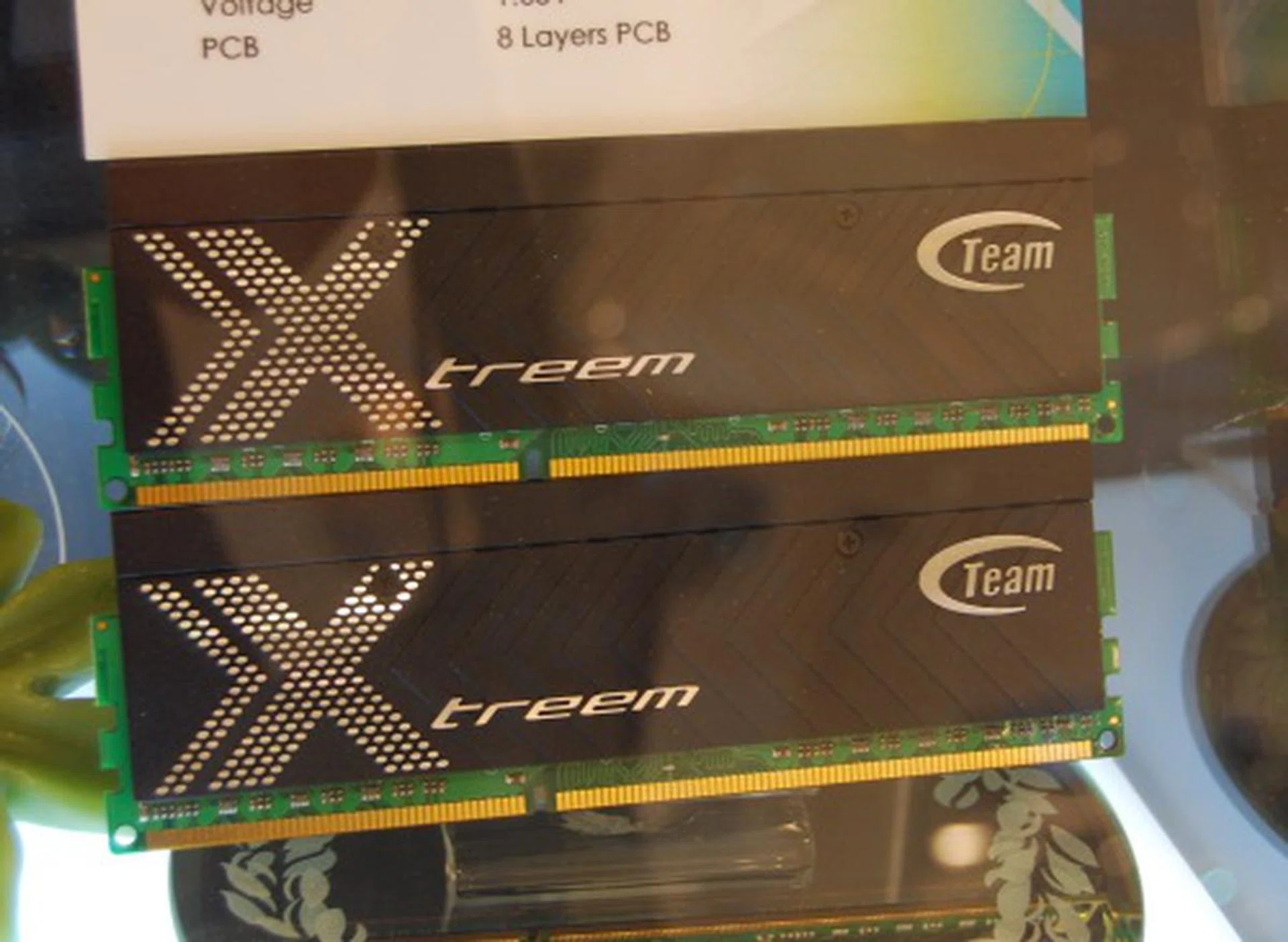 The Team Xtreem LV DDR3-2400 dual channel 4GB kit here is rated at 9-10-10-30. 