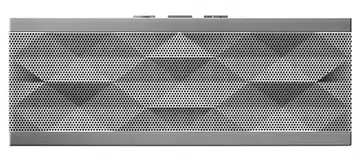 The most alluring feature of the silver Jambox is undoubtedly its finely crafted, textured metal grill.